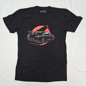 Tuner Cult NISSAN Nismo GTR x GODZILLA Logo Graphic Black T-Shirt Men's Size M
